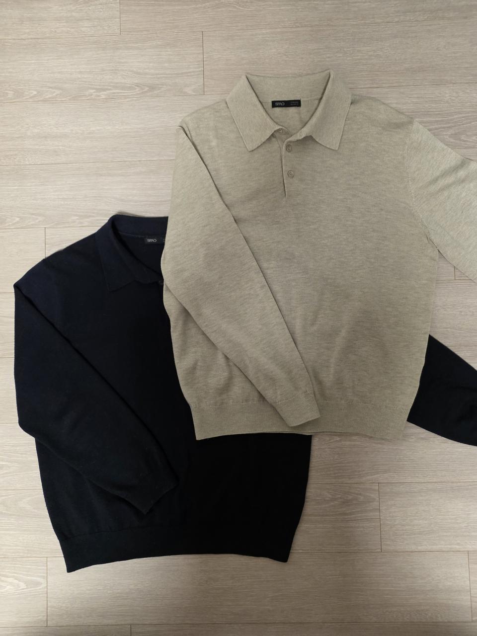 SPAO 니트 Navy & Beige XL (105)