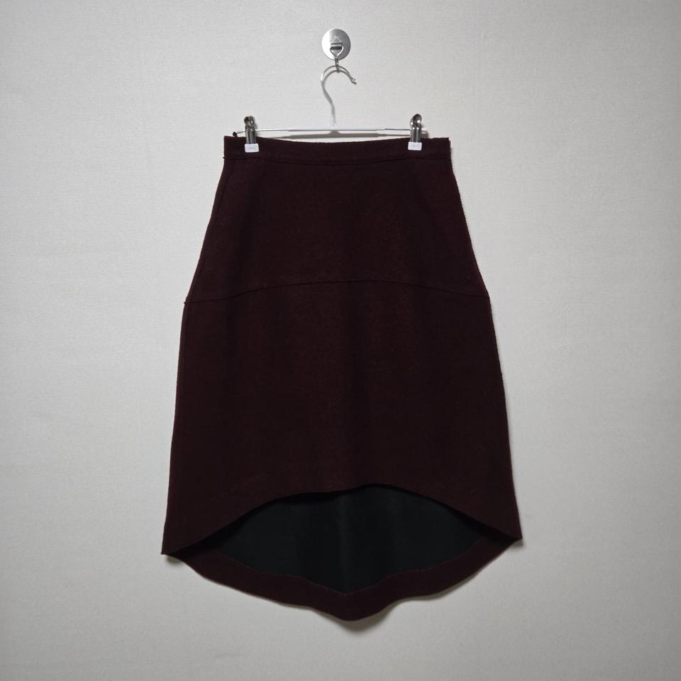 코스 언밸런스 울 미디 스커트/ 여성 스커트/ 여성 치마