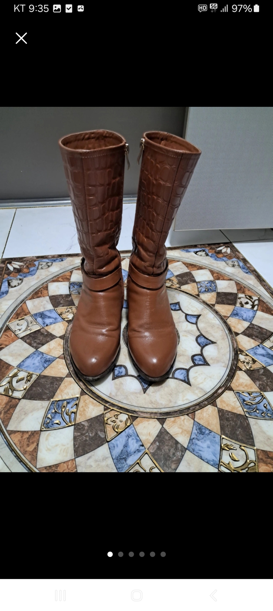 롱부츠. 거의새거 230.  가죽