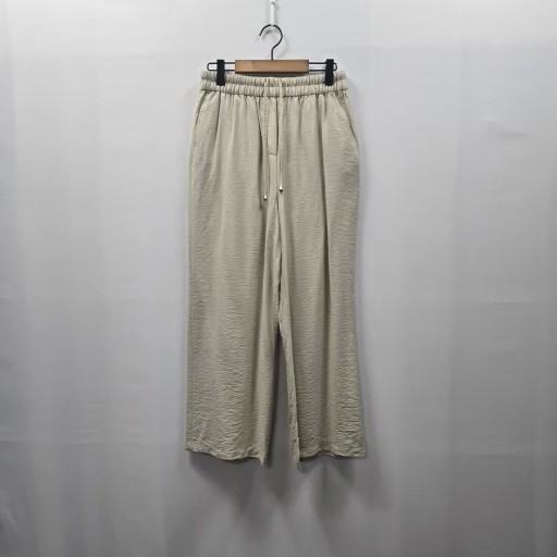 1828 FLAMTNGO  밴딩 와이드팬츠 66 베이지 쿨링팬츠