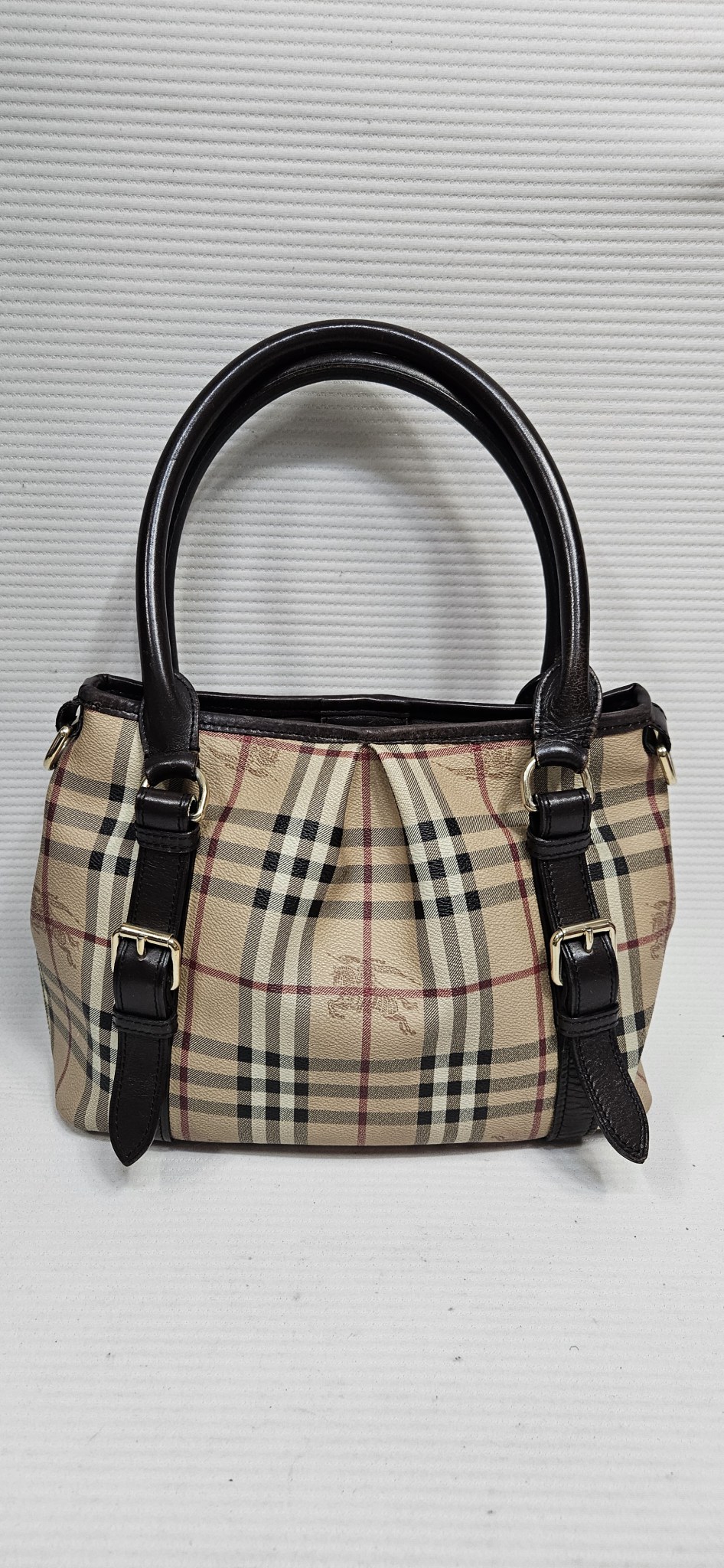 버버리 헤이마켓 체크 토드백