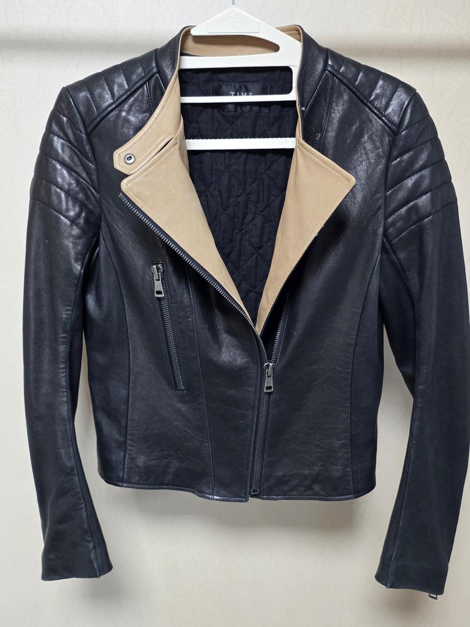 TIME 타임 양가죽자켓 xs