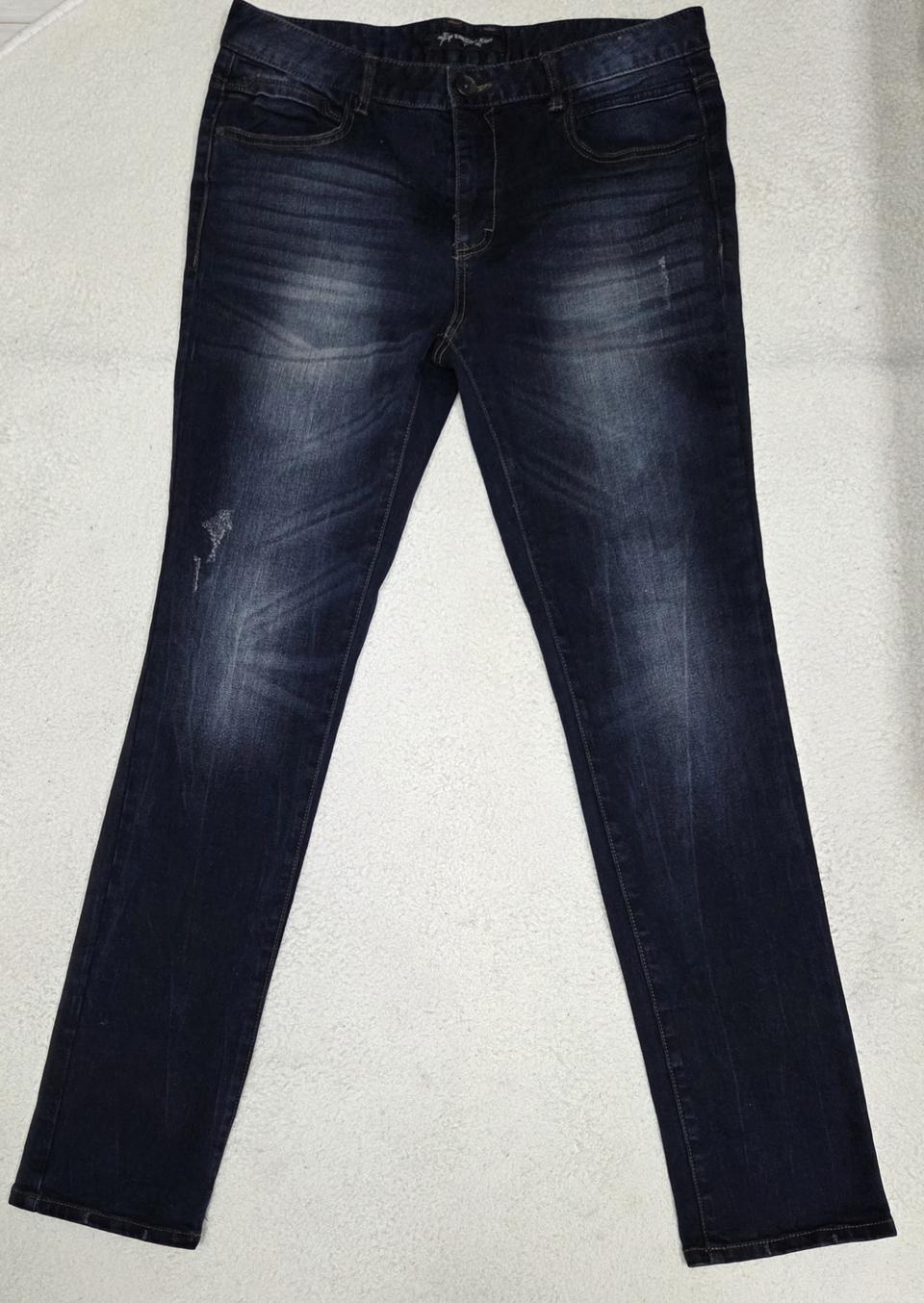 뱅뱅 남녀공용 워싱 데님 청바지 34