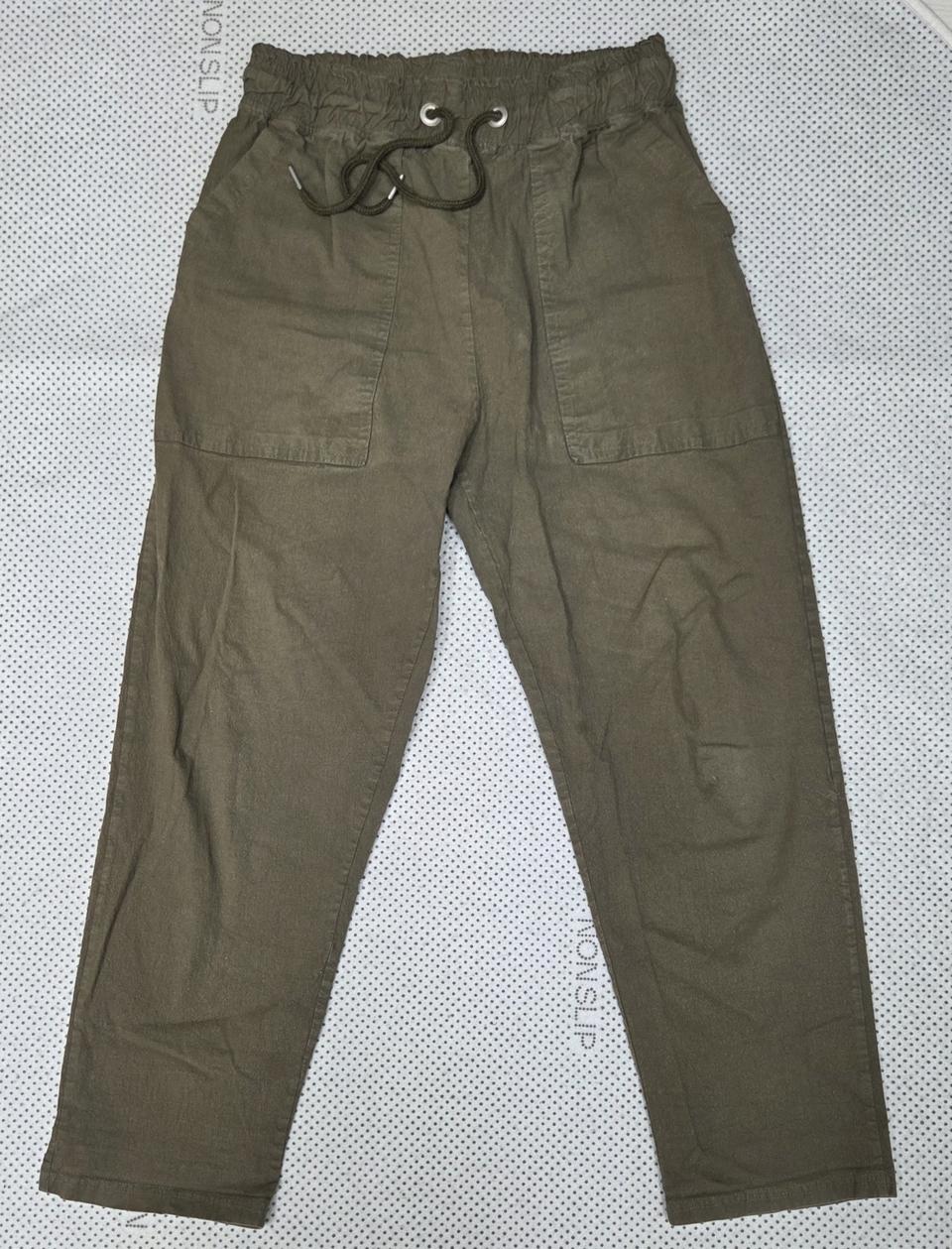 VENDER 카키색 밴딩 면바지 27~28까지