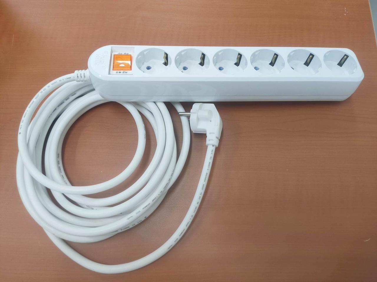 6구 메인 스위치 멀티탭 5m