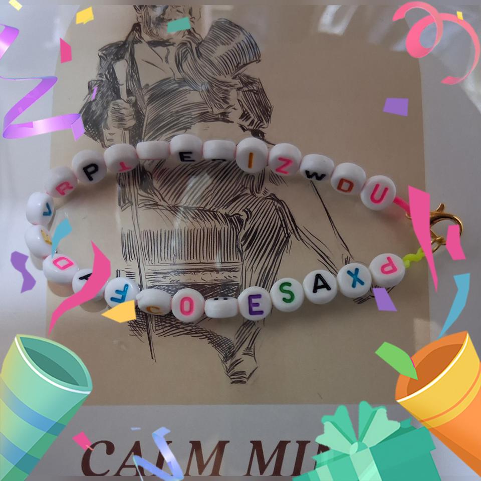 젬핌공방 예쁜 알파벳 팔찌 팔아요