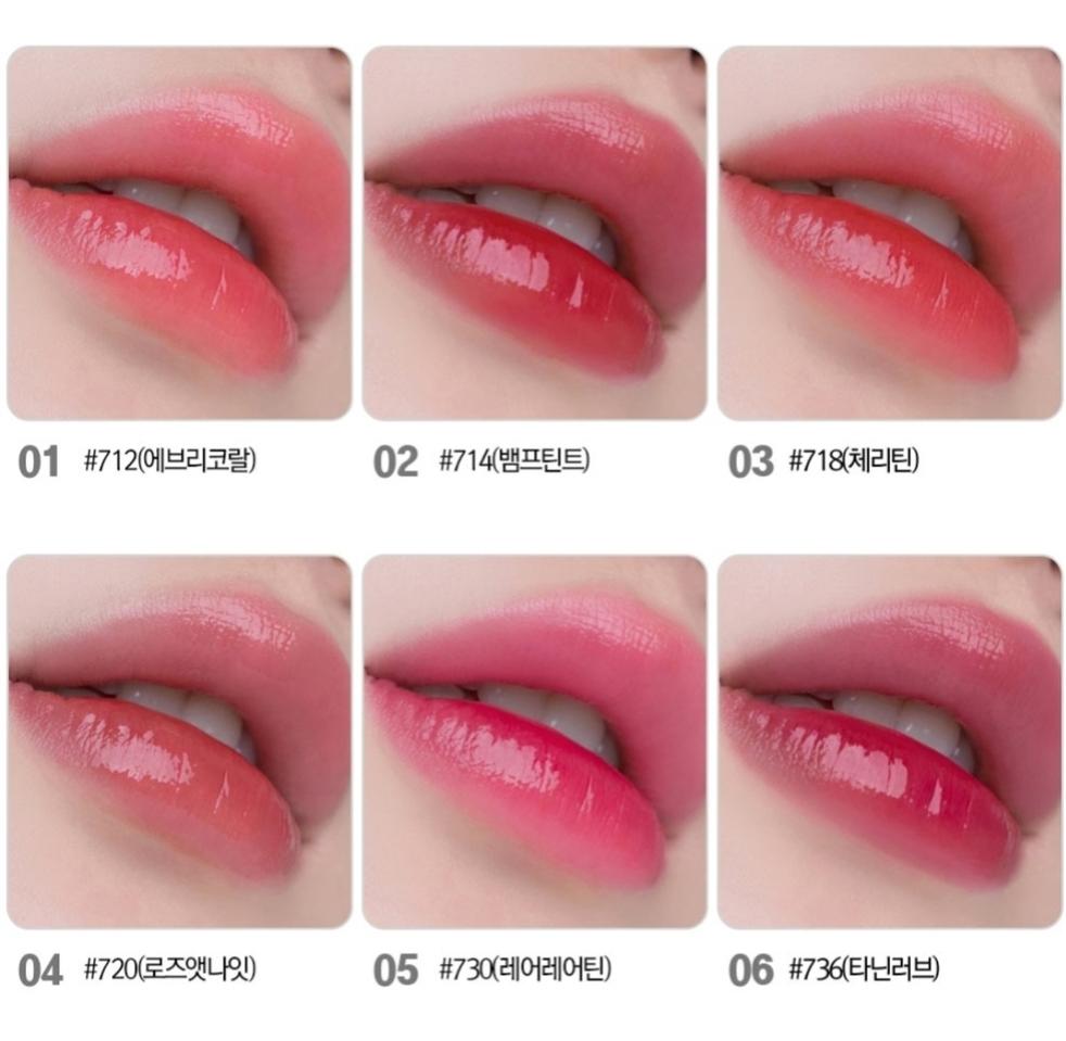 립틴트 5개 촉촉틴트 물광틴트 발색력 착색력 오래지속 올리브영제품