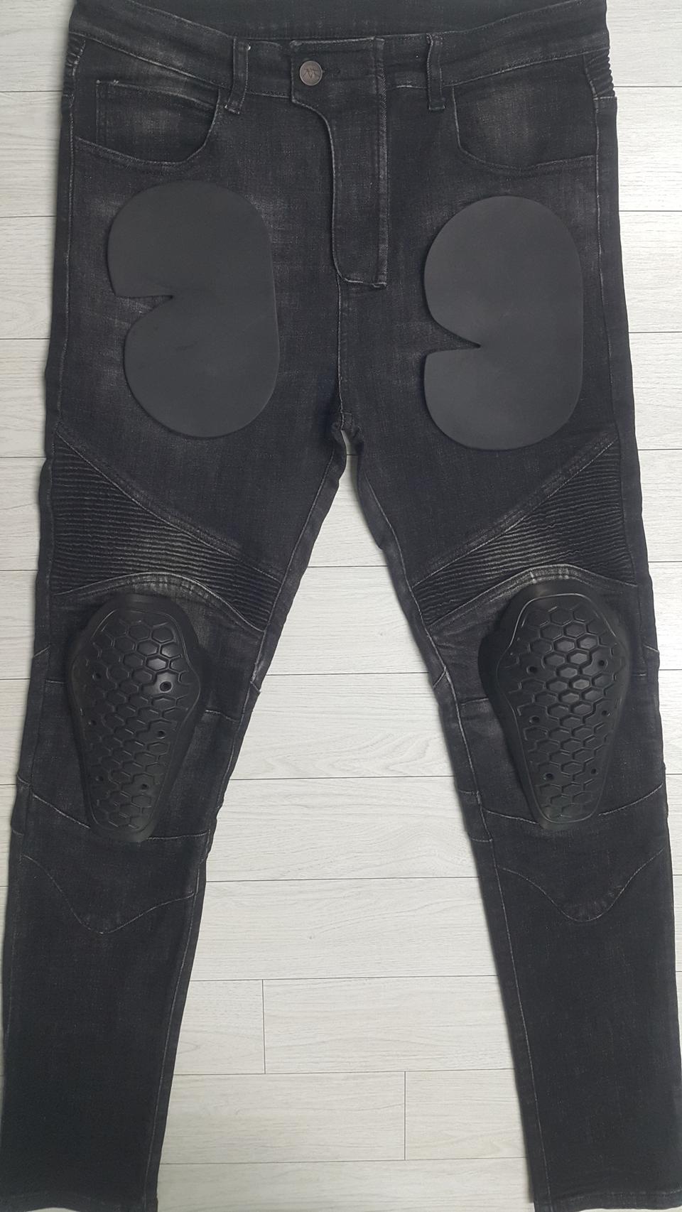 봄가을용 오토바이데님(사방스판) 34인치(No.160)S급! 보호대내장됨