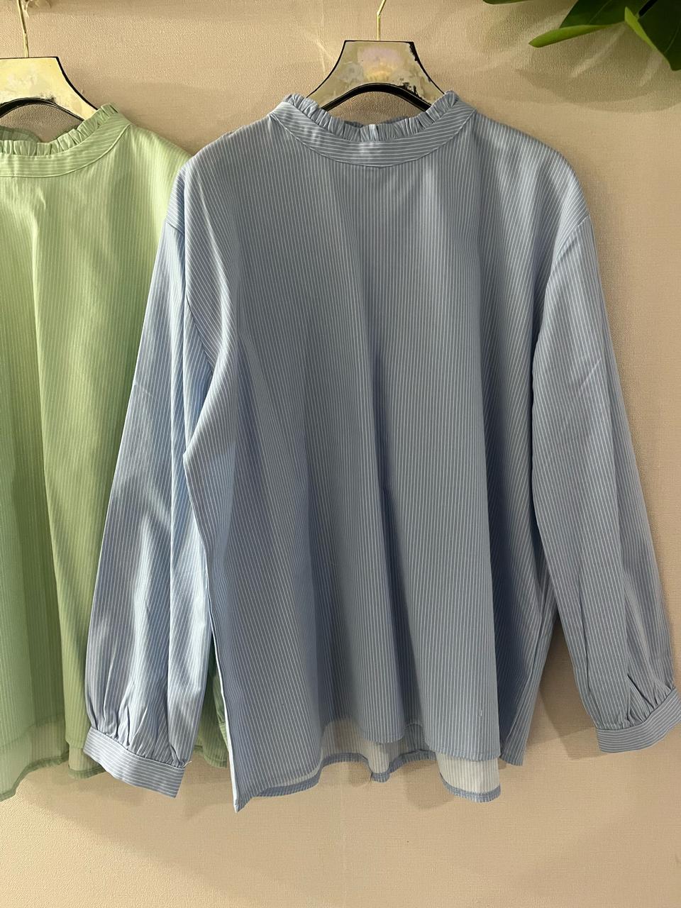 잔스트프릴블라우스(하늘)