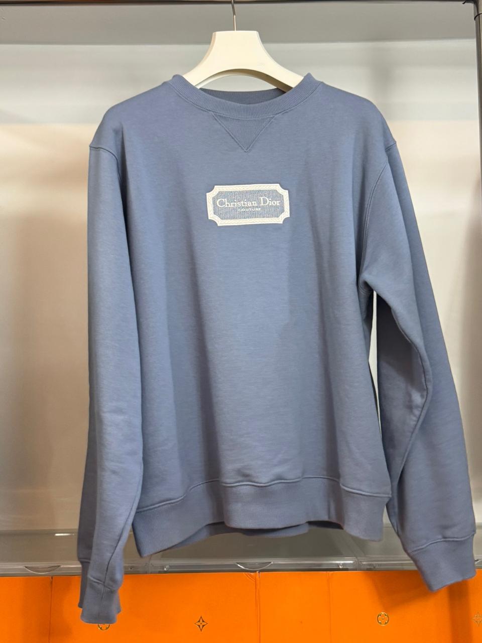 [L]디올 꾸뛰르 자수 로고 맨투맨