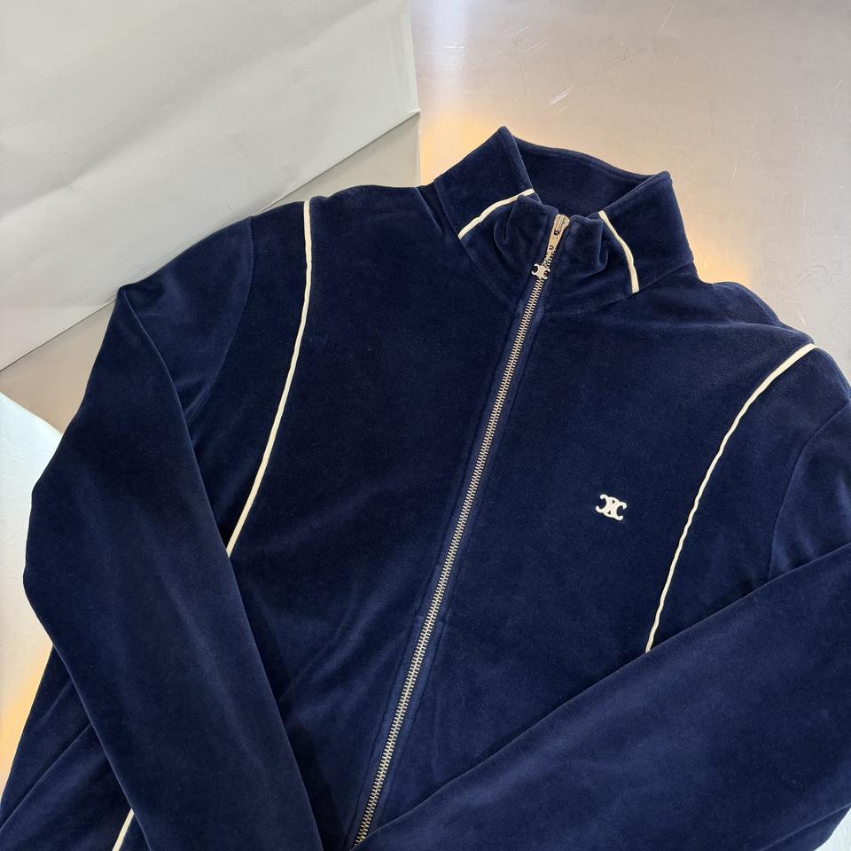 [S]셀린느 트리오페 벨루어 트랙 벨벳 집업