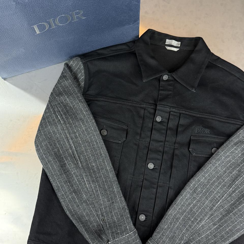 [56]디올 스트라이프 데님 트러커 자켓