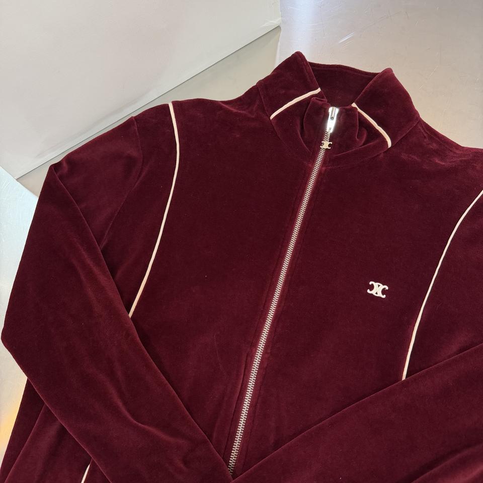 [XS]셀린느 트리오페 벨루어 트랙 벨벳 집업