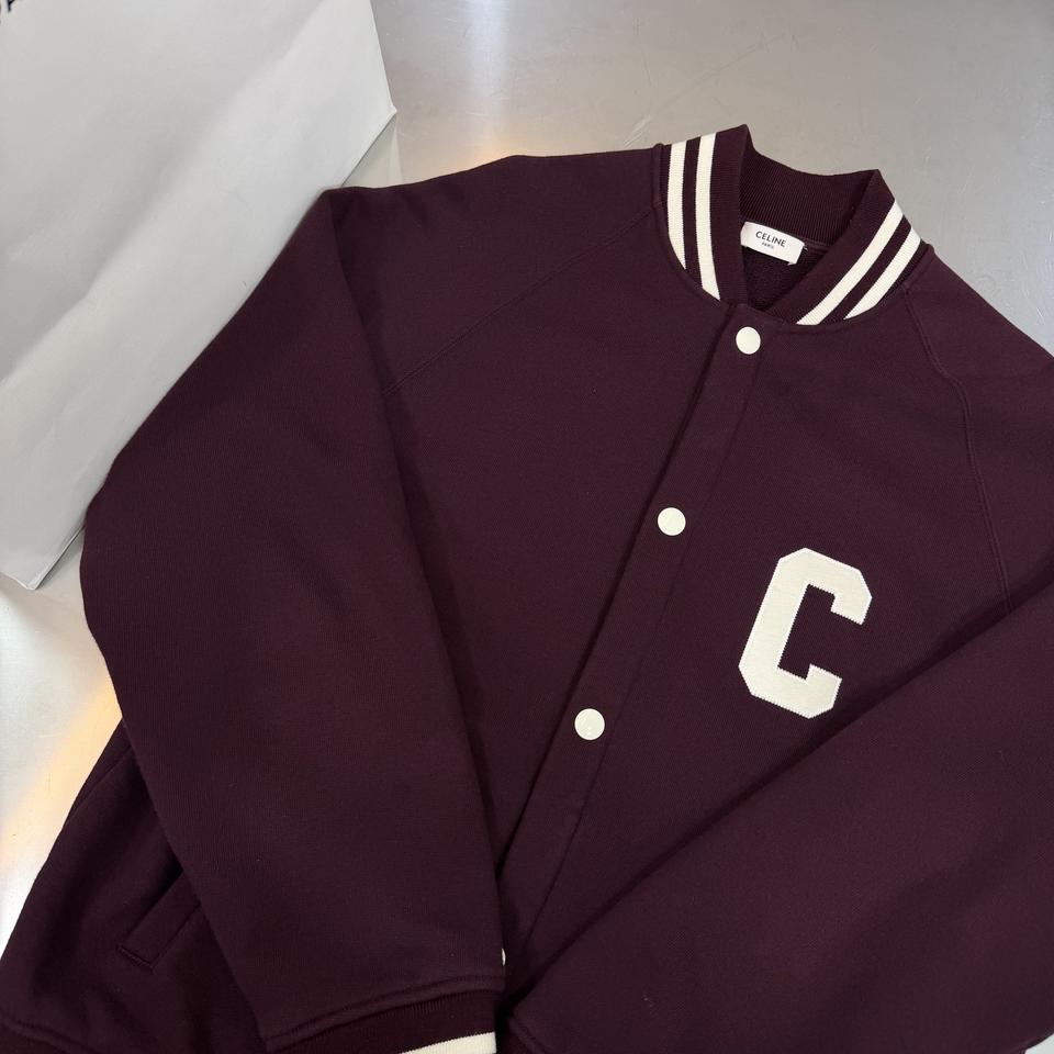 [XS]셀린느 테디 백로고 컬리지 바시티 자켓