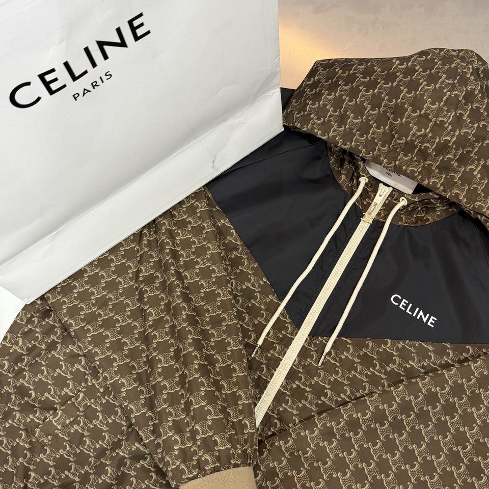 [54]셀린느 트리오페 모노그램 나일론 바람막이 자켓