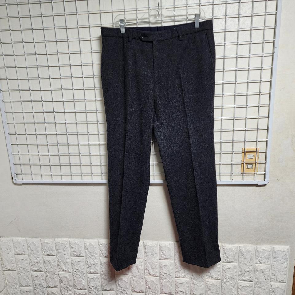 크레뮤(모/두께감/노턱)정장바지(남35)