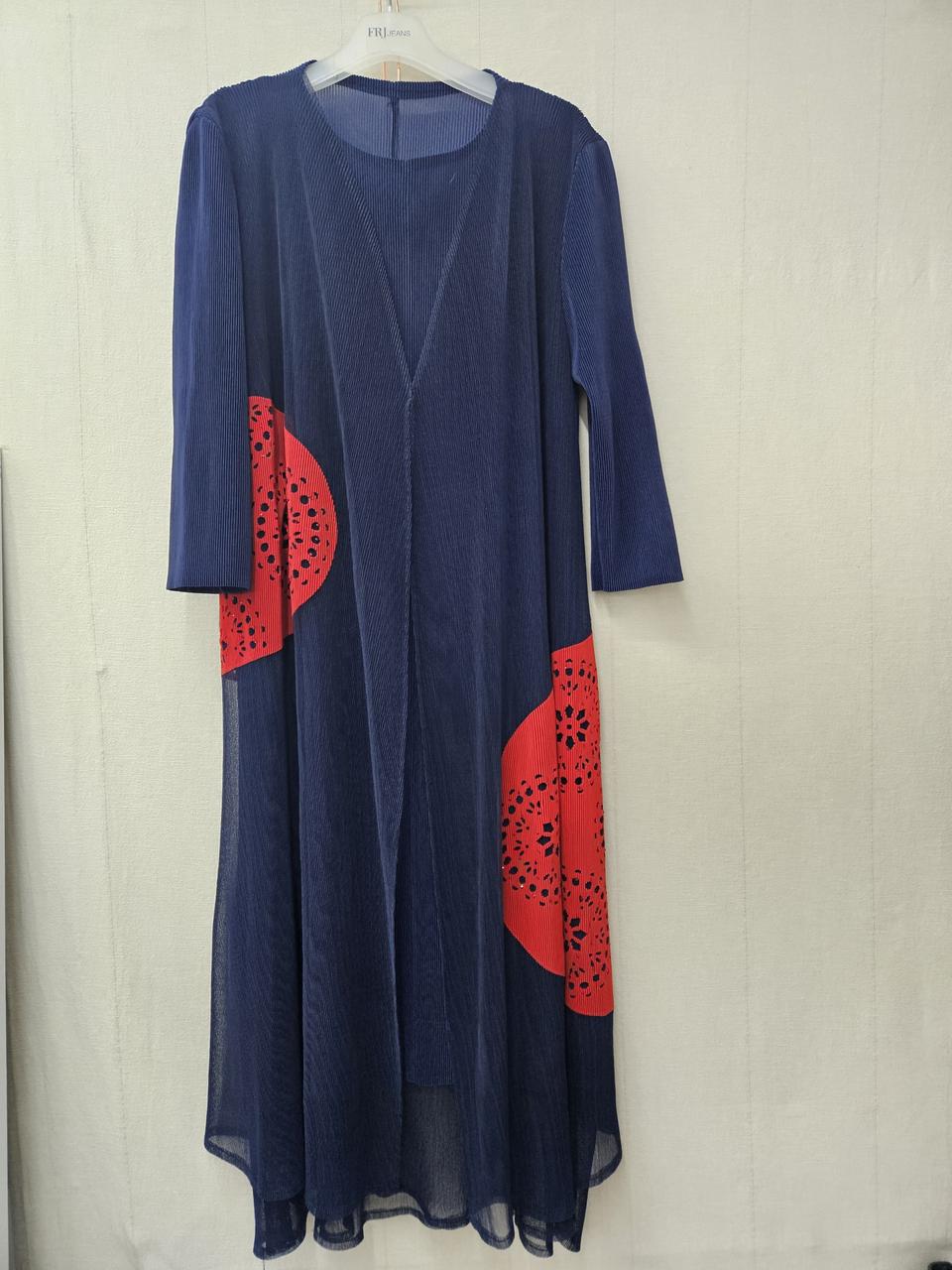 비즈펀칭  레이어드플리츠롱원피스~99