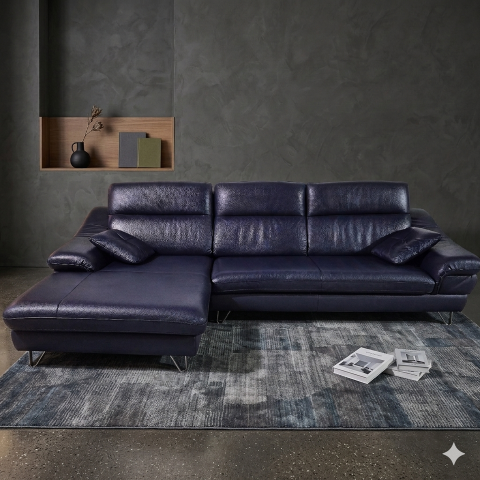 다우닝 레아 이태리 천연가죽 4인 카우치 소파쇼파 서울경기근거리무료배송