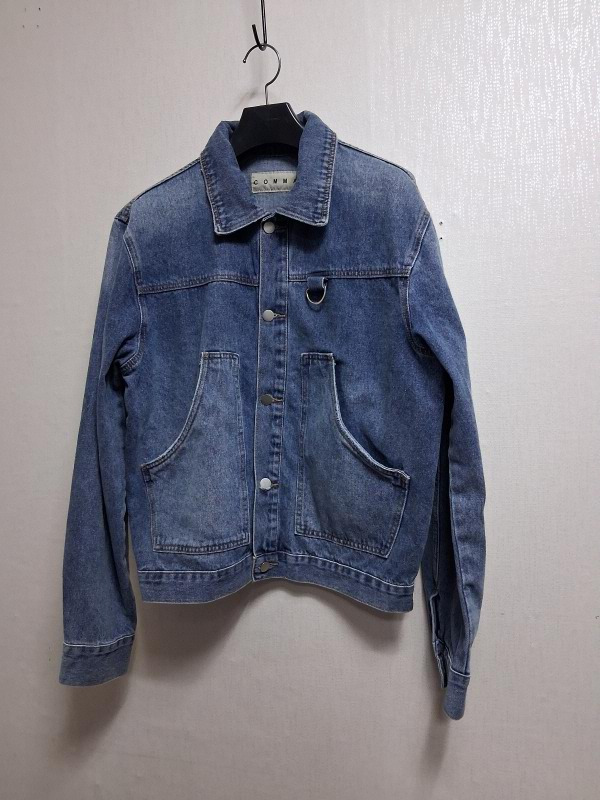 제품 남성 위싱블루  루즈핏 크롭 데님쟈켓 적당한 크롭 100까지 새거