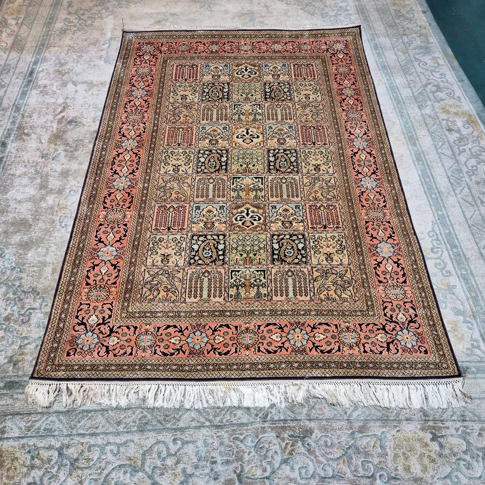 인도 핸드메이드 대형 실크 카페트 - IN199 -