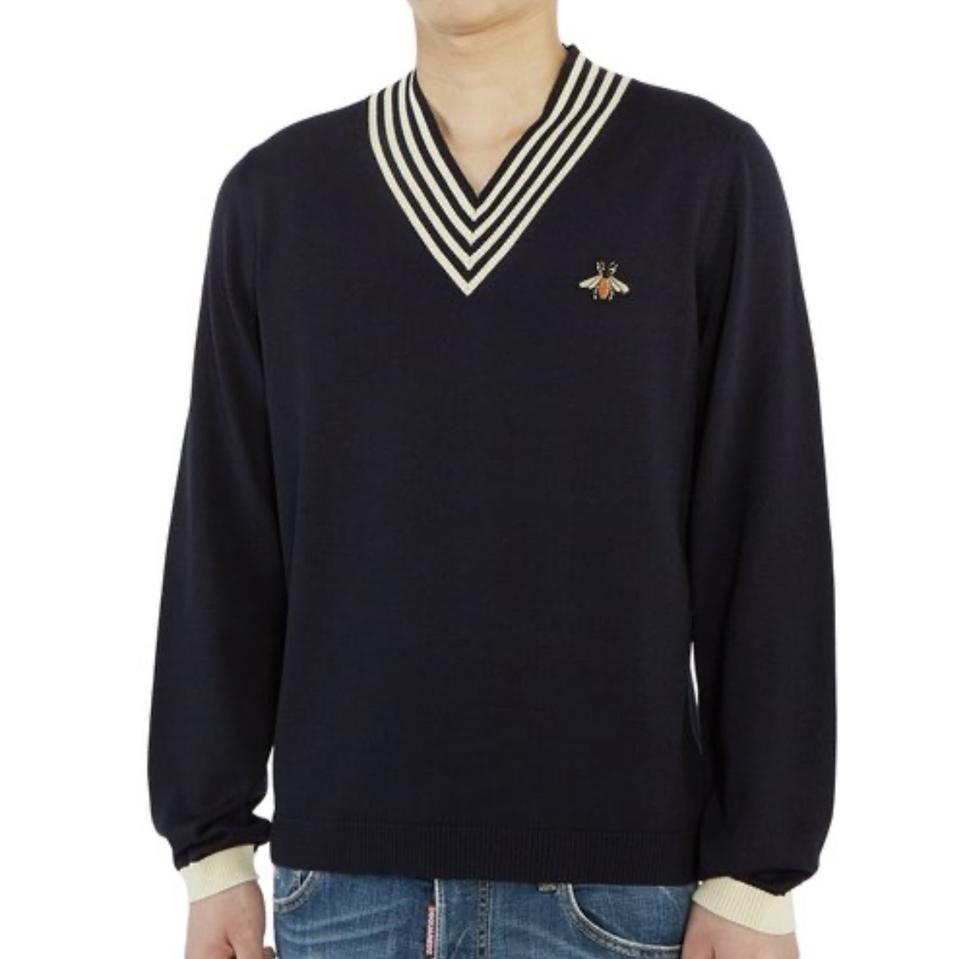 [95] 구찌 꿀벌 브이넥 니트