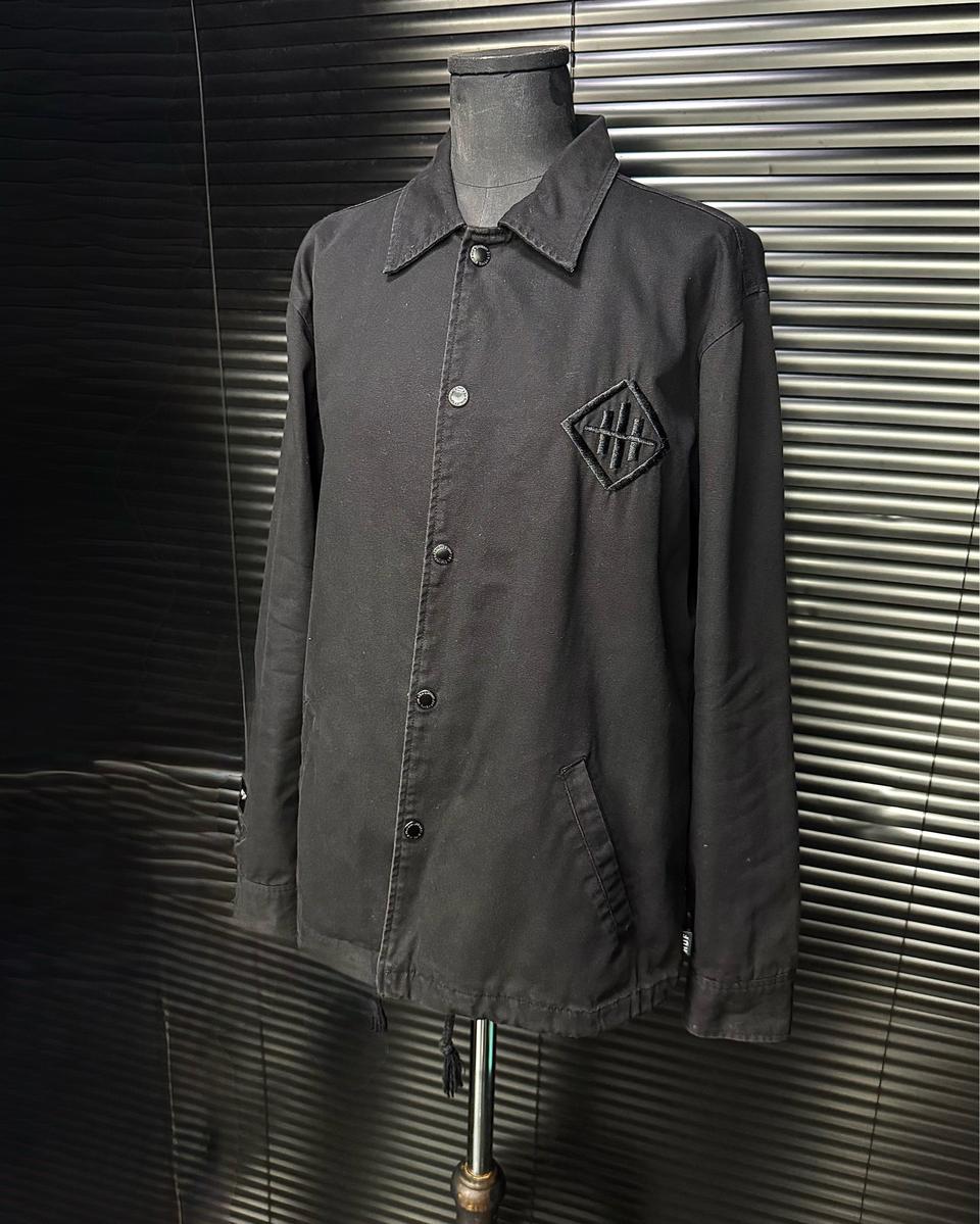 HUF 허프 헤이즈 콜라보 코치 자켓 블랙 카라 워크 자켓 스트릿 S