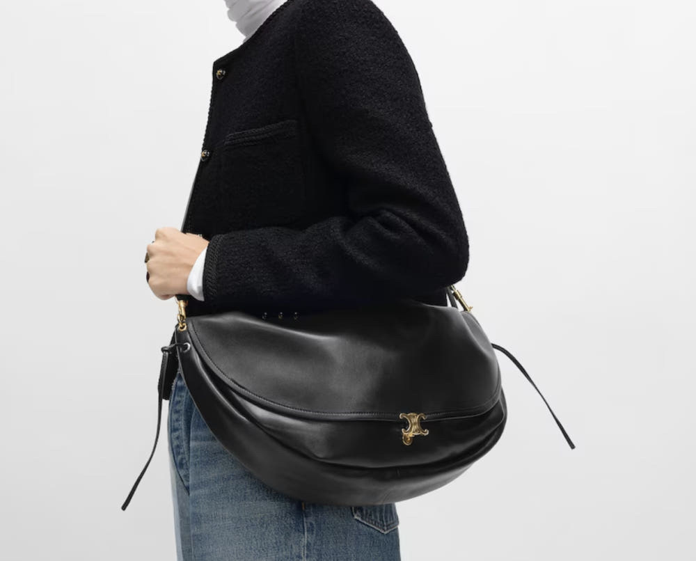 셀린느 하프문 소프트 트리옹프 백 - 램스킨