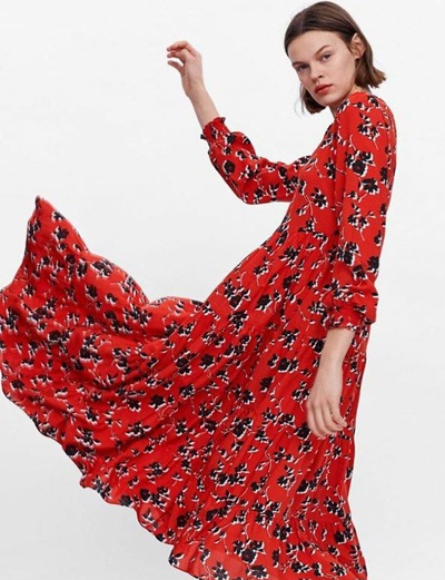 자라 플라워 롱원피스