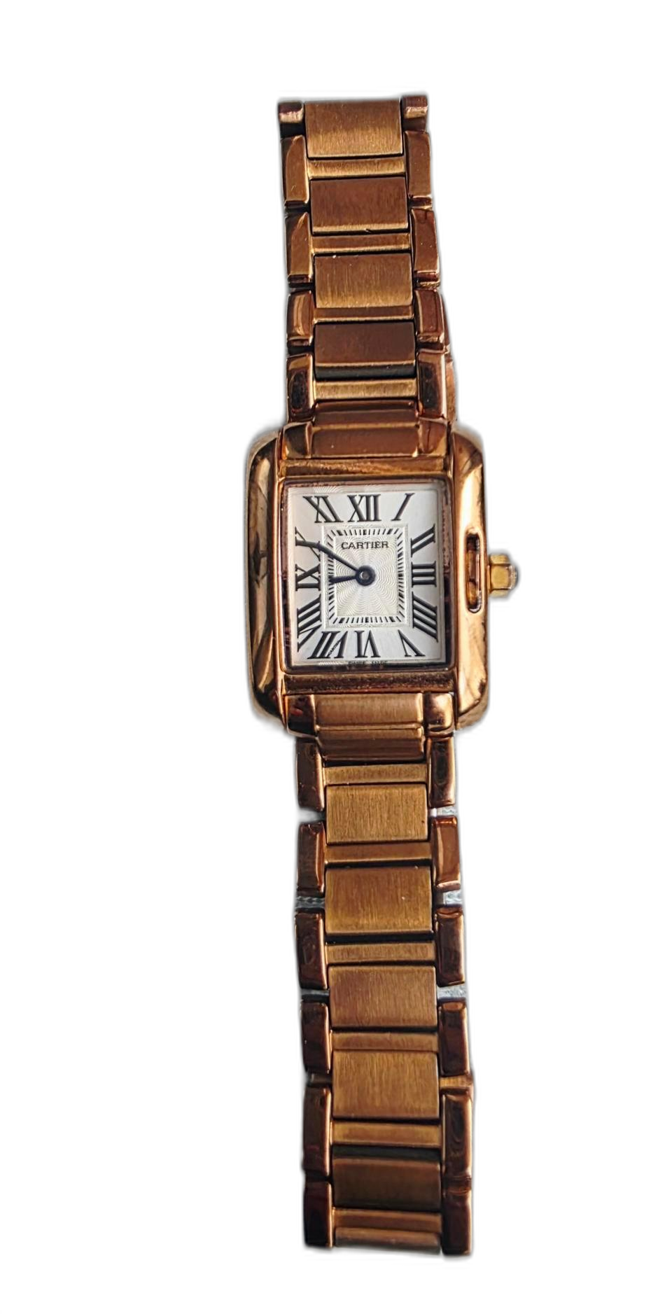 까르띠에 탱크 프랑세즈 스몰 로즈골드 가품 시계