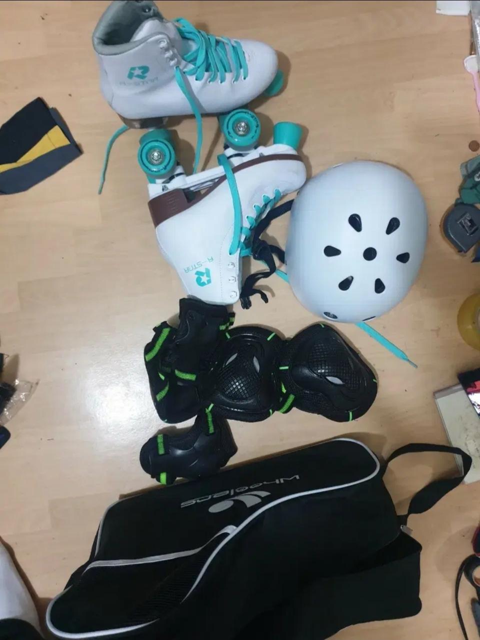 r star 인라인 스케이트 240 헐멧  보호대도 줌