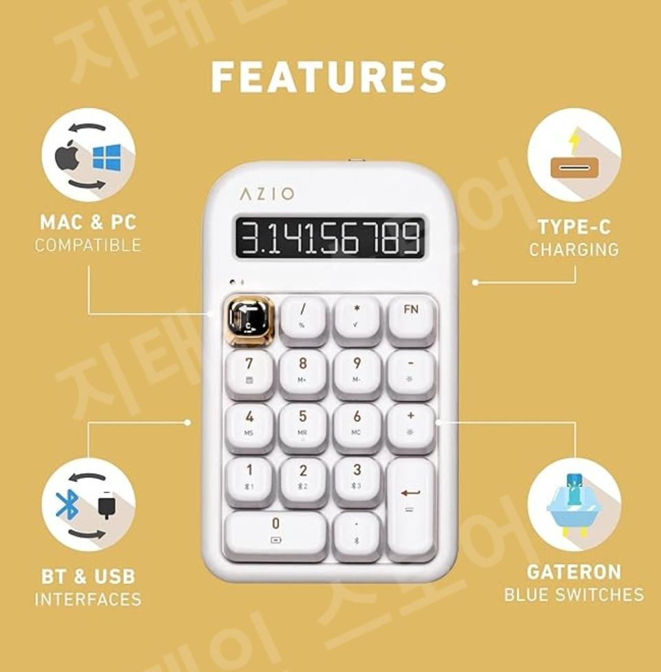 # AZIO 아지오 계산기 넘버패드 기계식 키패드 급처