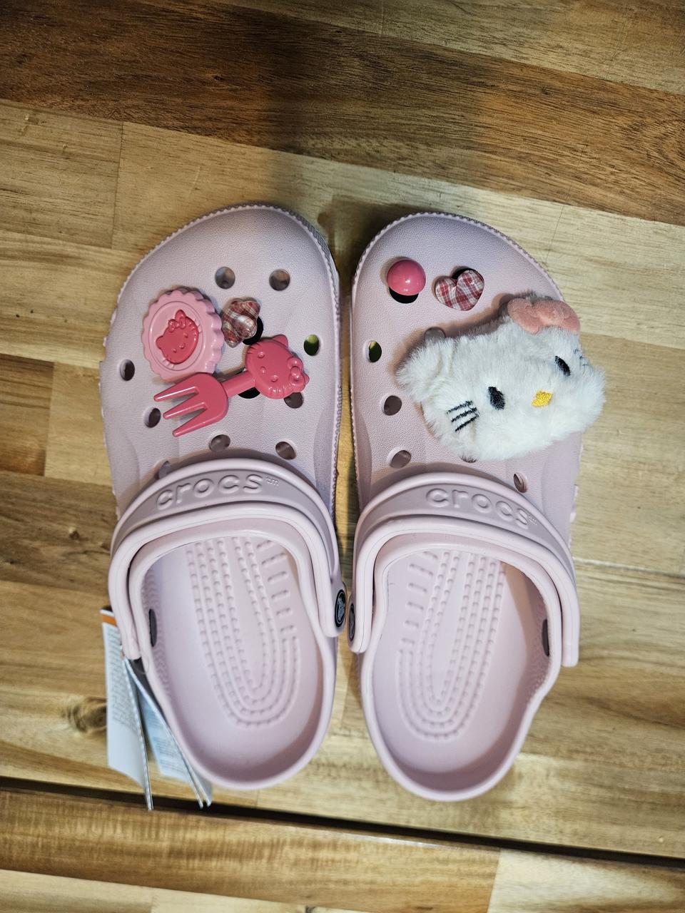 크록스 샌들 베어리핑크 M7W9