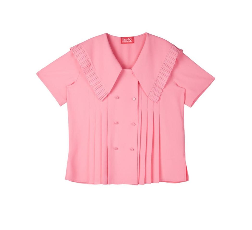 럭키슈에뜨 세일러카라 블라우스 36(55) 세일러카라 빅카라, 핑크