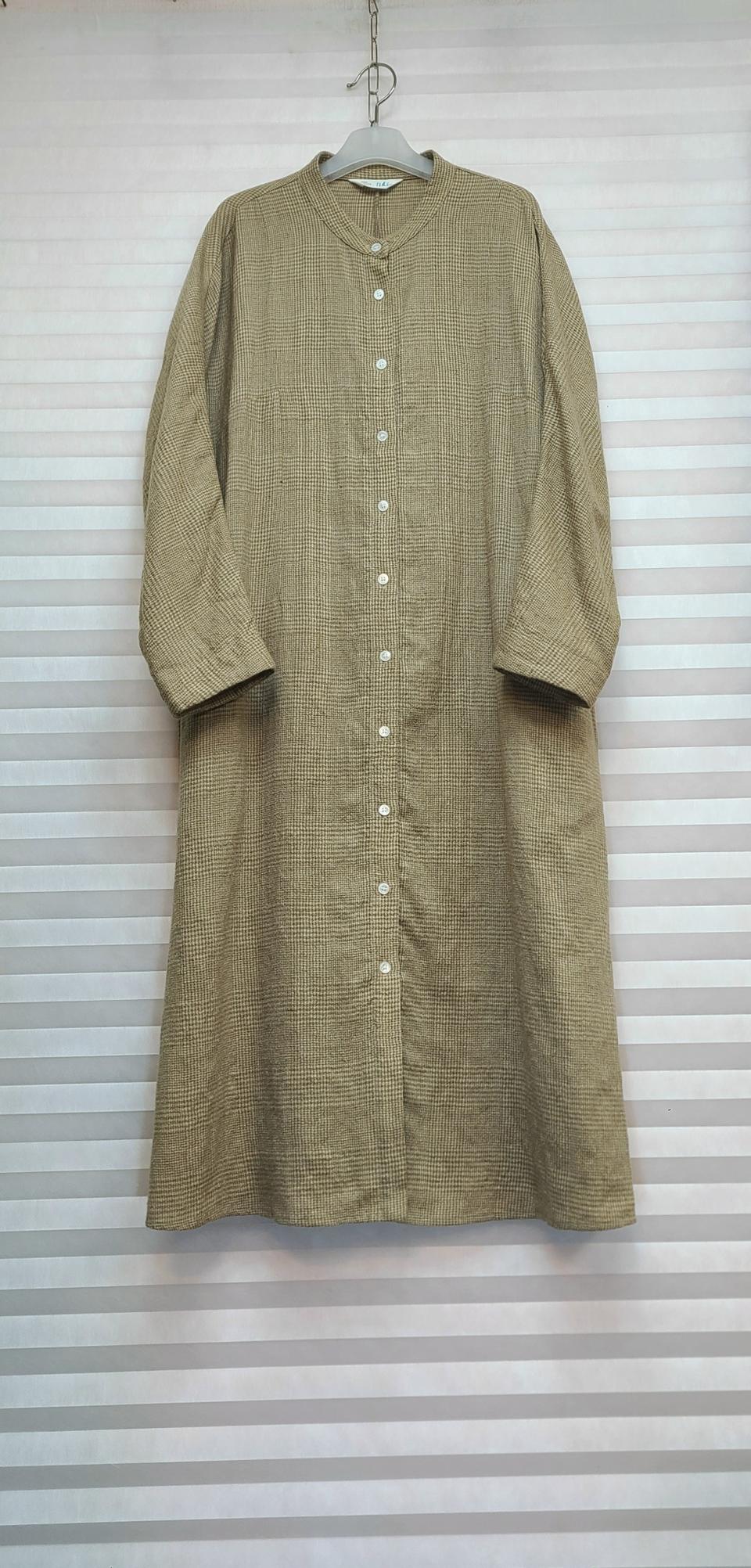 이새> 린넨 롱원피스