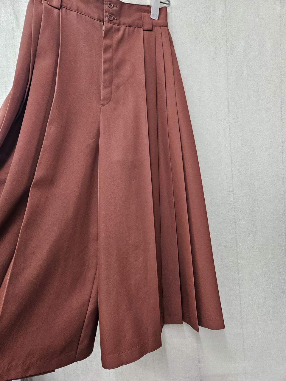 와이드 플리츠큐롯팬츠 치마바지