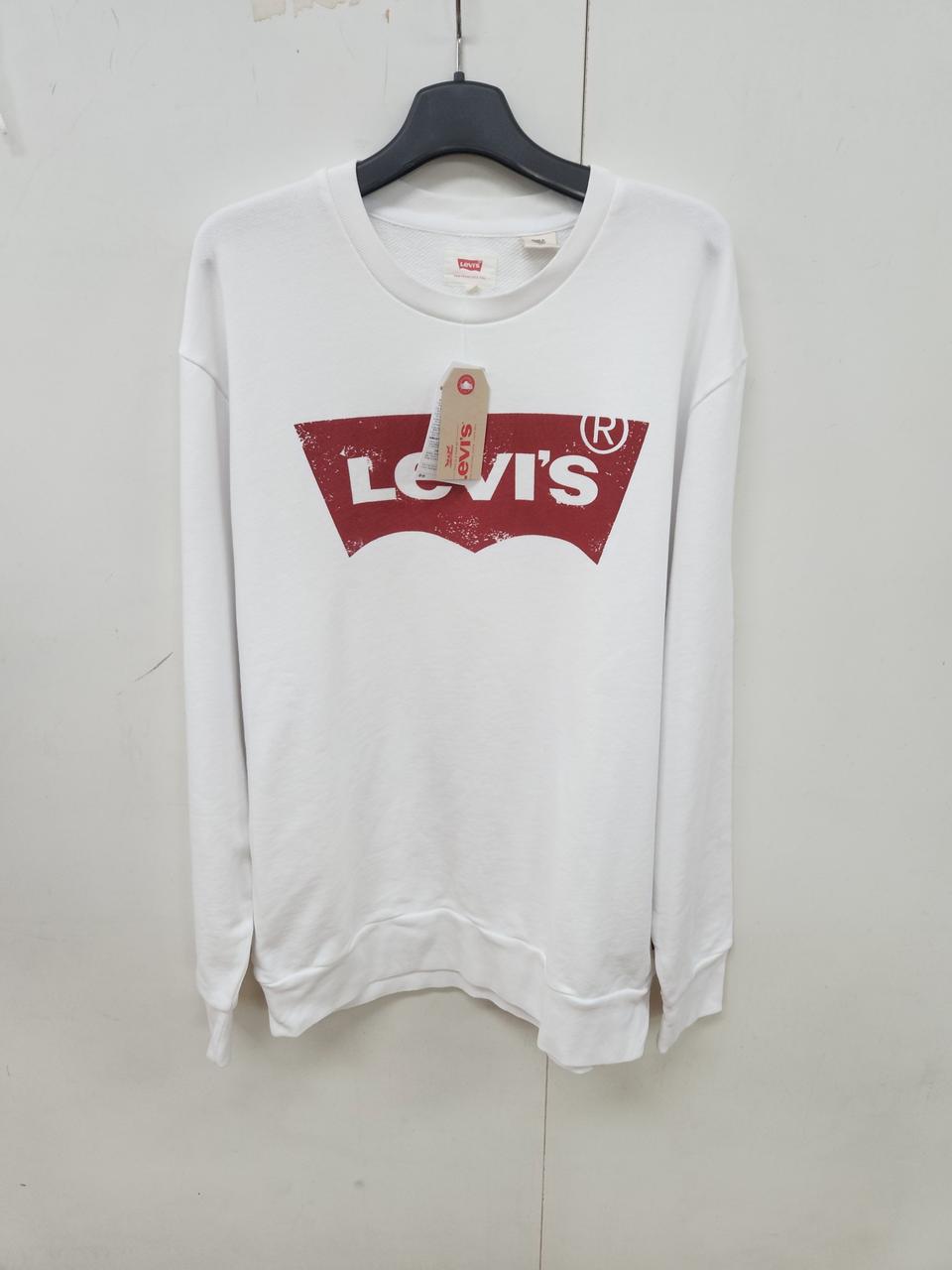 (정품) 리바이스 화이트 시그니처 맨투맨 L(100)