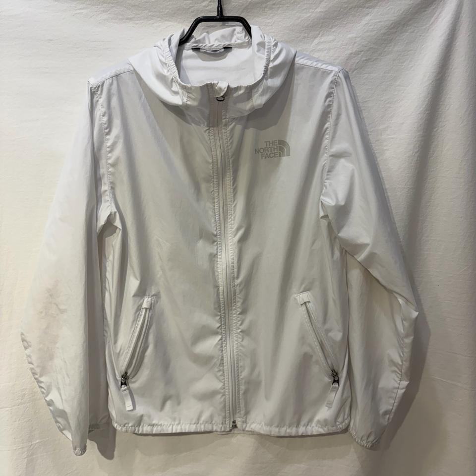 노스페이스 화이트 바람막이 후드 자켓