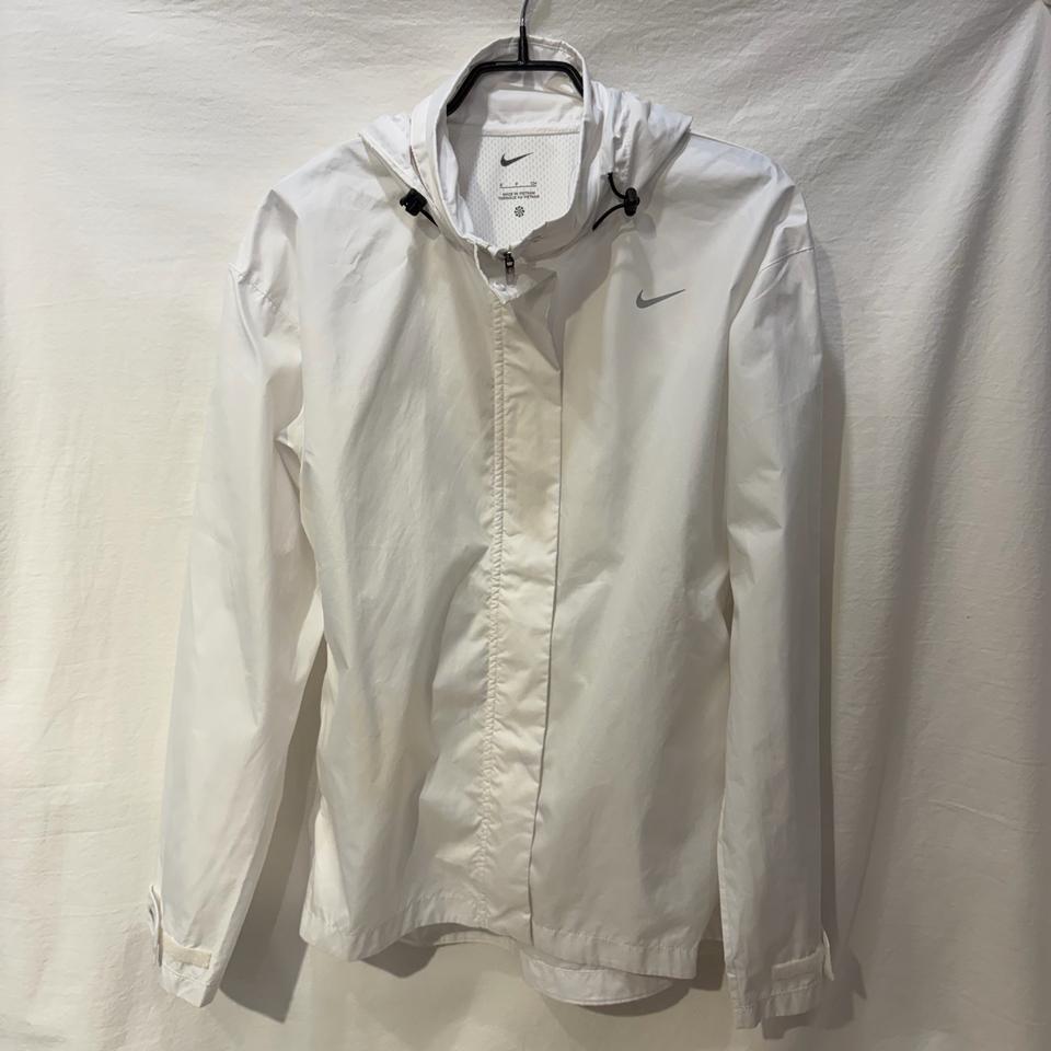 나이키 화이트 바람막이 후드 자켓 점퍼