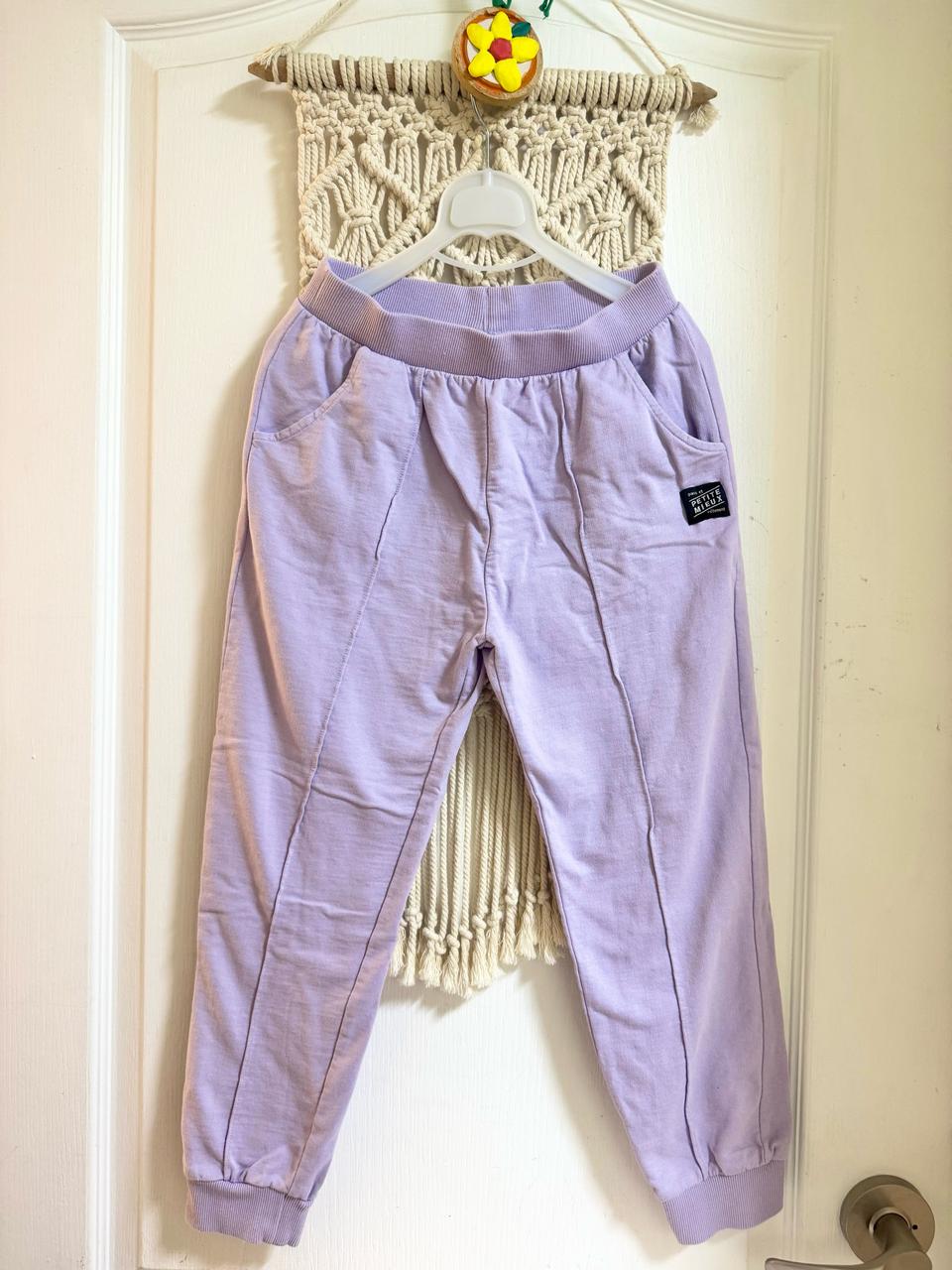 (거의 새거) 유아 아동 키즈 쁘띠뮤 미니쭈리 조거 팬츠 130