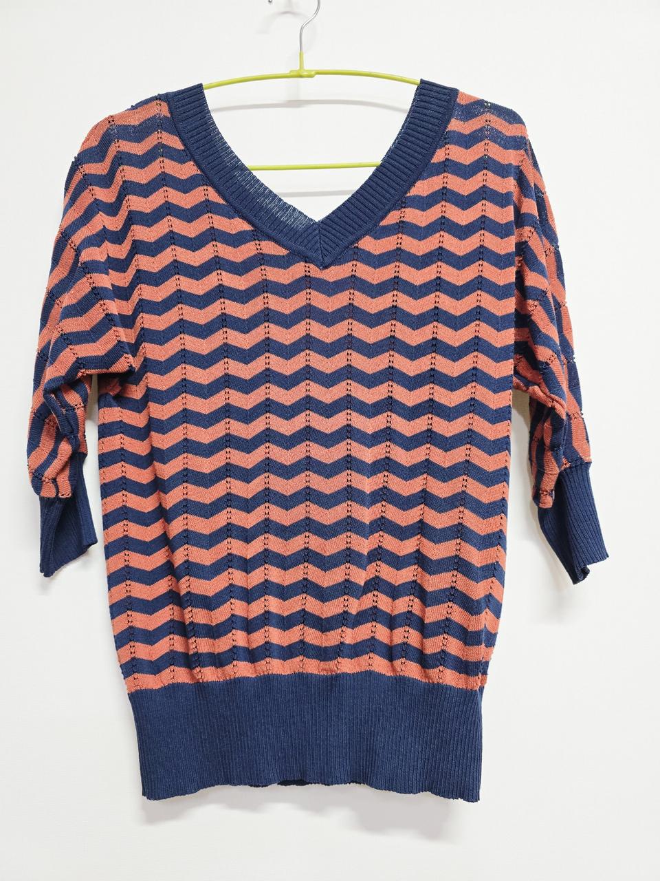 아이레드 알렉시스 제시뉴욕 V넥 스트라이크 니트 55