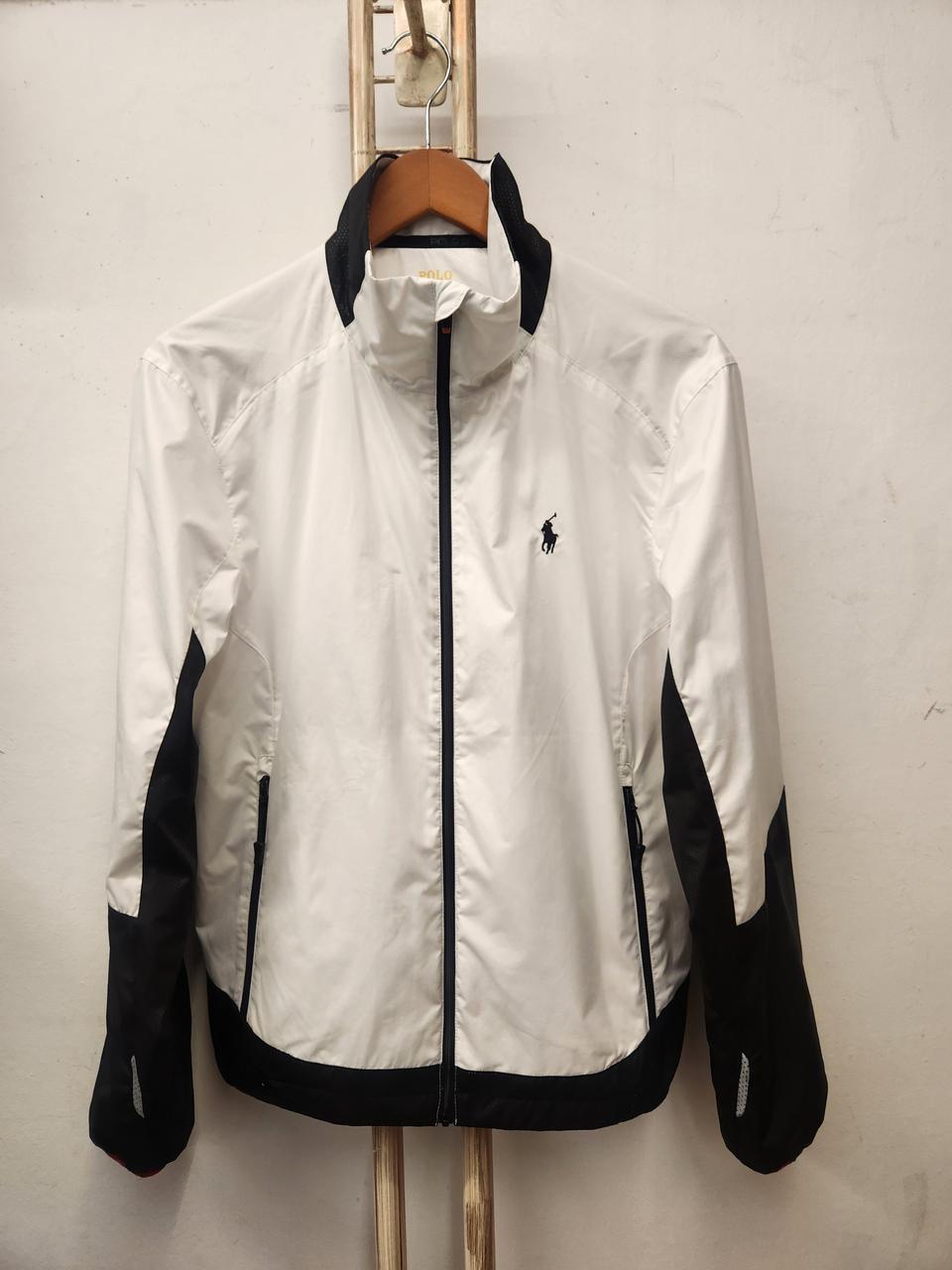 폴로 랄프로렌 화이트/블랙 바람막이 자켓S