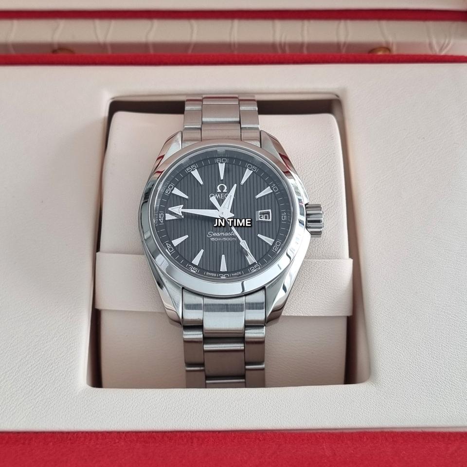 오메가 아쿠아테라 양각 쿼츠 회판 30mm 여성용