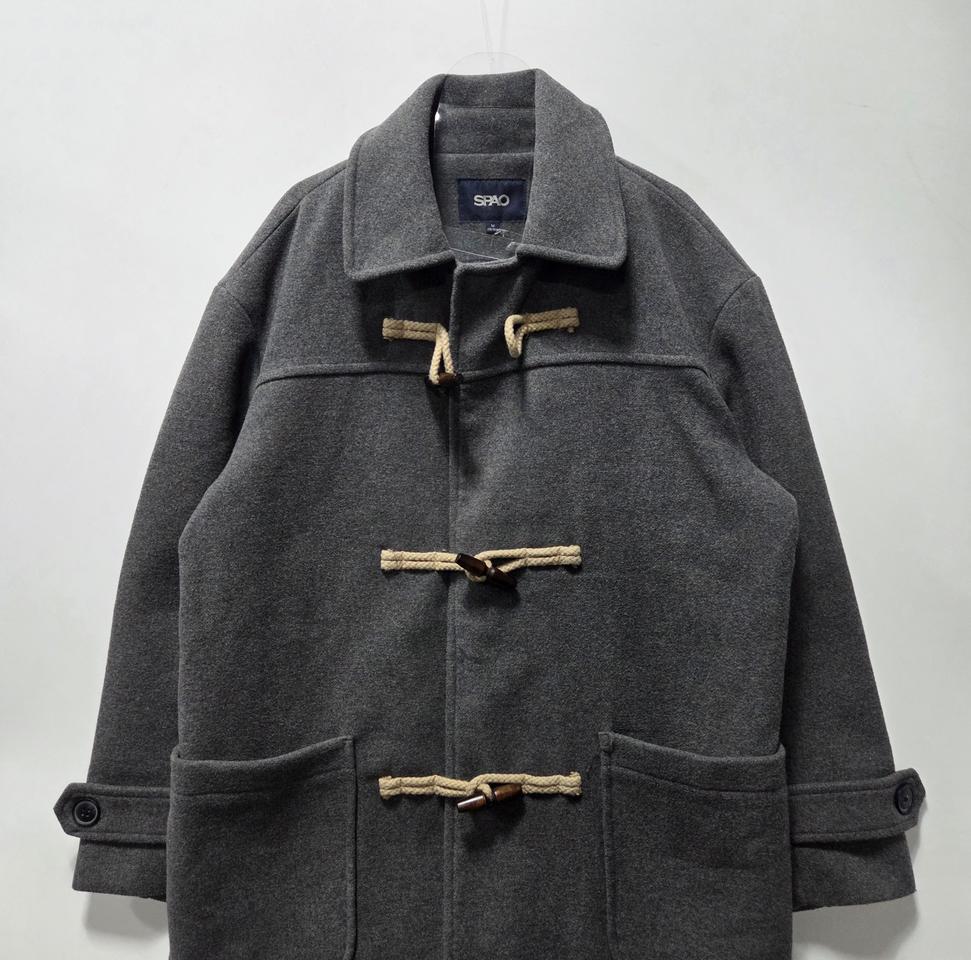 스파오 그레이 더플 떡볶이 코트 M 26033001