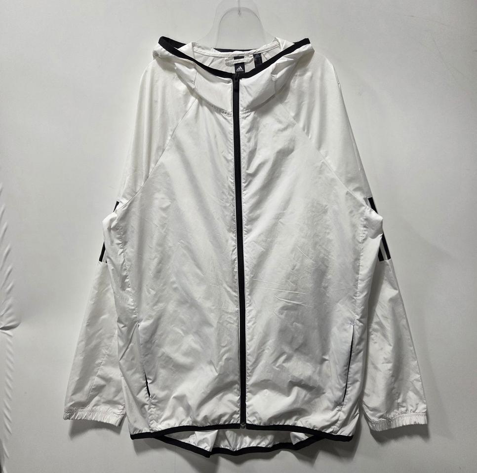 아디다스 화이트 경량 바람막이 자켓 L 26033004