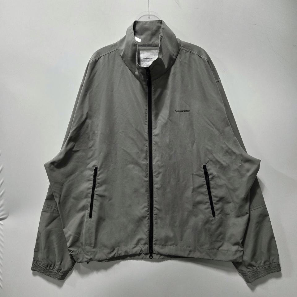 코드그라피 카키그레이 바람막이 자켓 L 26033008