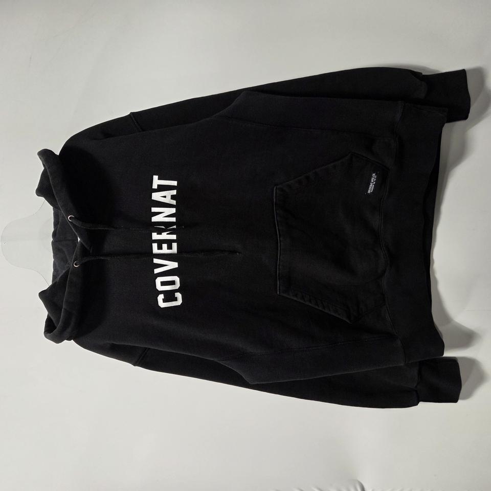 커버낫 블랙 어센틱 로고 코튼 후드티 L 26033015