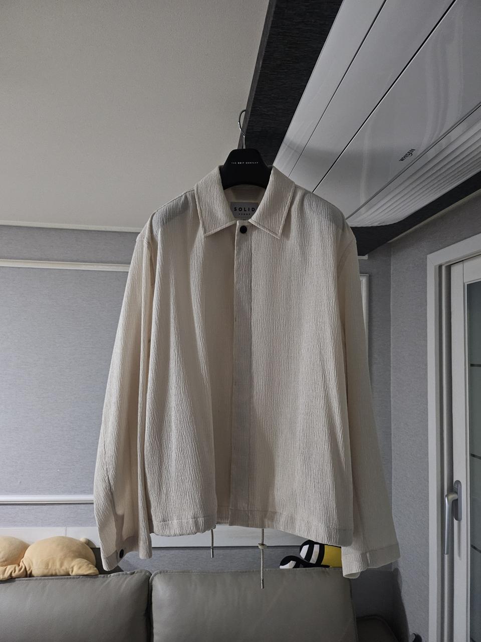 [거의 새것] 솔리드옴므 린넨 셔츠 남방 자켓 48