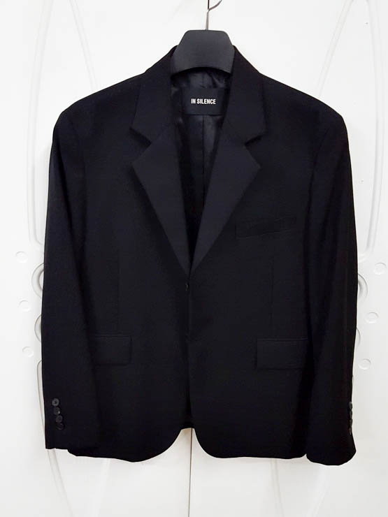 인사일런스 오버핏 울 블레이저 자켓 블랙