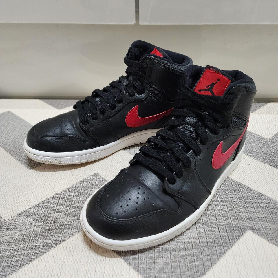 에어 조던 1 미드 블랙 레드 260mm