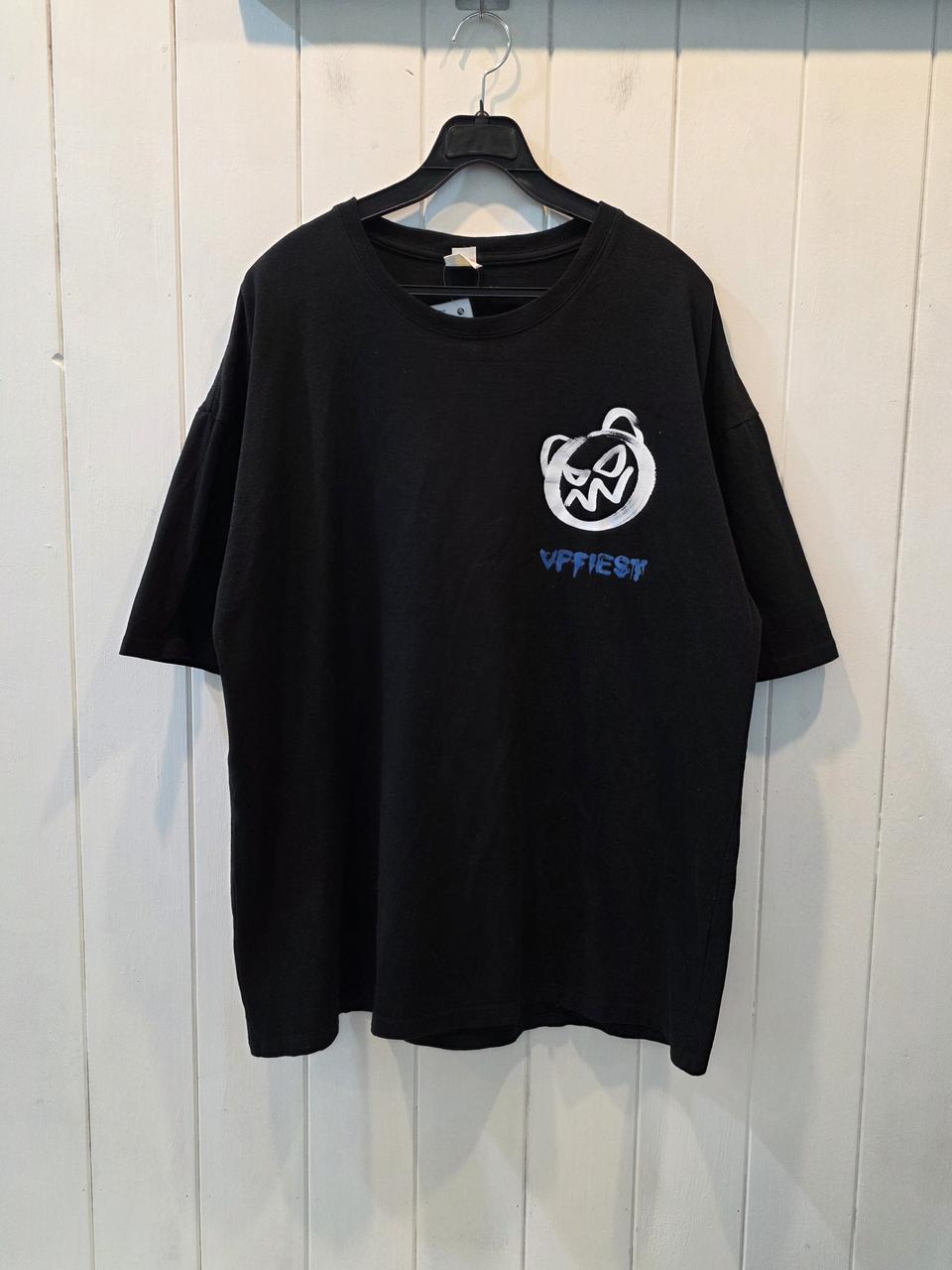 (빅사이즈) VFFIEST BYB252 케쥬얼 레터링 빈티지 반팔티